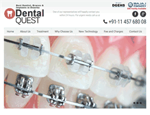 Tablet Screenshot of dentalclinicindwarka.com